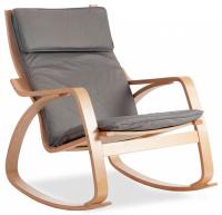 Кресло-качалка mod. AX3005 дерево береза, ткань: полиэстер/хлопок, 61х94,5х104 см, дерево: натуральный #1/ ткань светло-серая 2 Кресло-качалка mod. AX3005 дерево береза, ткань: полиэстер/хлопок, 61х94,5х104 см, дерево: натуральный #1/ ткань светло-серая 2. Фото №1