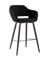 Стул барный Саймон велюр черный. Фото №1