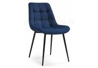 Стул Келми микровелюр темно-синий / черный глянец Стул Келми микровелюр темно-синий / черный глянец