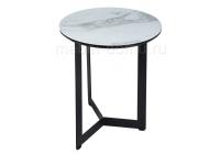 Стол стеклянный Роб D-450 мрамор белый Стол стеклянный Роб D-450 мрамор белый