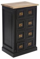 Тумба Secret de Maison BLACK LABEL (mod. WA-0034) дерево акация, манго, мдф, 56x40x89 см, черный/натуральный. Фото №1