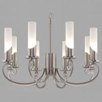 Подвесная люстра Eurosvet Banci 60117/8 никель фото Подвесная люстра Eurosvet Banci 60117/8 никель. Фото №1