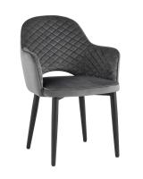 Стул Венера диамант велюр серый. Фото №1