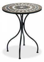 Стол Secret de Maison ROMEO (mod. PL08-7451RV) металл, 60*72см, черный /плитка калейдоскоп