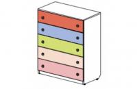 Комод пять ящиков Силуэт. Фото №1