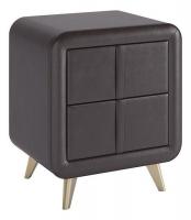 Тумба прикроватная Софи, (480х370х580) шоколад (экокожа)