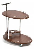 Стол сервировочный FAIRPORT МДФ/металл, 70*47*80,5 см, Орех. Фото №1