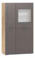 Шкаф комбинированный  Livorno  НМ 011.48-01, Софт Графит, Дуб Бунратти фото Шкаф комбинированный  Livorno  НМ 011.48-01, Софт Графит, Дуб Бунратти. Фото №1