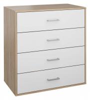 Мика СТЛ.165.14 Комод Дуб сонома/Белый