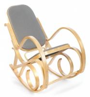 Кресло-качалка mod. AX3002-2 дерево береза, ткань: полиэстер/хлопок, 55х98х91 см, дерево: натуральный #1/ ткань светло-серая 2022 Кресло-качалка mod. AX3002-2 дерево береза, ткань: полиэстер/хлопок, 55х98х91 см, дерево: натуральный #1/ ткань светло-серая 2022. Фото №1