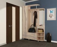 Стенка для прихожей Барселона-1 дуб млечный фото Стенка для прихожей Барселона-1 дуб млечный. Фото №1