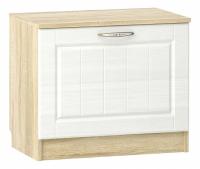 Тумба для обуви Оливия НМ 040.47  Белое дерево, Дуб Сонома фото Тумба для обуви Оливия НМ 040.47  Белое дерево, Дуб Сонома. Фото №1