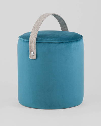 Пуф Джерри велюр темно-бирюзовый. Фото №4