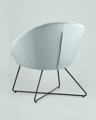 Кресло Колумбия пыльно-голубое. Фото