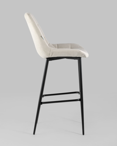 Стул барный Флекс велюр бежевый. Фото №4