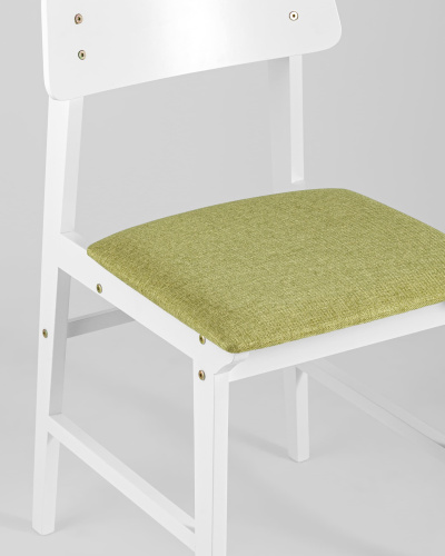 Стул ODEN WHITE оливковый 2 шт.. Фото №9