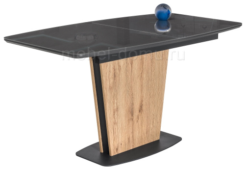 Стол Теон графит / дуб антор натуральный. Фото №1