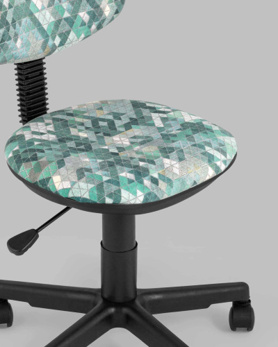 Кресло компьютерное детское УМКА абстракция зеленый. Фото №6