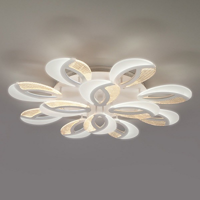 Потолочная люстра Eurosvet Flake 90140/12 белый 168W. Фото №2