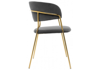 Стул Kamelia grey / gold. Фото №2