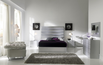 Тумба прикроватная DUPEN М-102 серебро. Фото