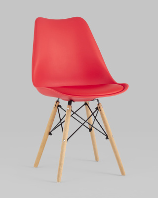 Стул Eames Soft красный. Фото