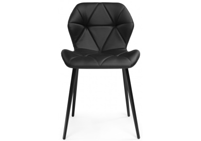 Стул Вальд экокожа черный / черный глянец фото Стул Вальд экокожа черный / черный глянец. Фото