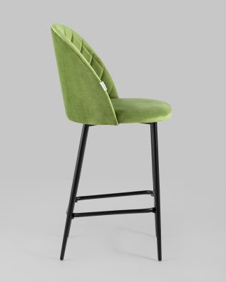 Стул полубарный Марсель велюр травяной. Фото