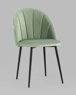 Стул Логан велюр фисташковый. Фото