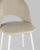 Стул Меган велюр бежевый белые ножки. Фото №9