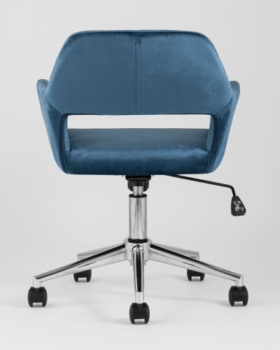 Кресло офисное Ross велюр синий. Фото №7