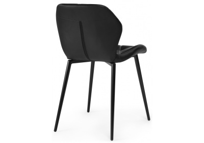 Стул Вальд экокожа черный / черный глянец фото Стул Вальд экокожа черный / черный глянец. Фото