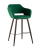 Стул барный Саймон велюр темно-зеленый фото Стул барный Саймон велюр темно-зеленый. Фото №1