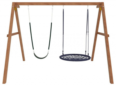 Качели детские Р911-23, коричневый. Фото