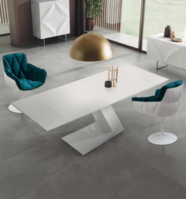 Обеденный стол DUPEN DT-21 Раскладной Белый фото Обеденный стол DUPEN DT-21 Раскладной Белый. Фото №2