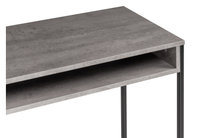Стол, Лео Лофт бетон / матовый черный. Фото №4