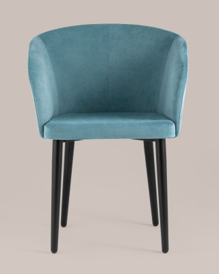 Кресло Ральф велюр пыльно-голубой. Фото