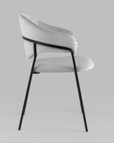 Стул Алексис велюр серый. Фото №4