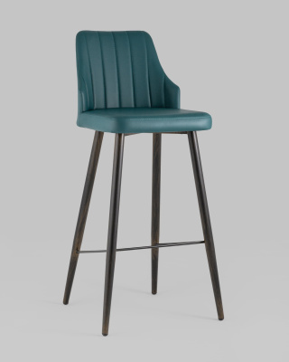 Стул барный Коналл экокожа темно-синий. Фото №3