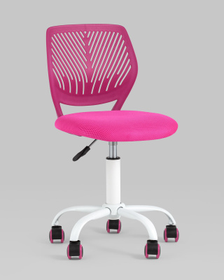 Кресло компьютерное детское Анна ярко-розовый. Фото