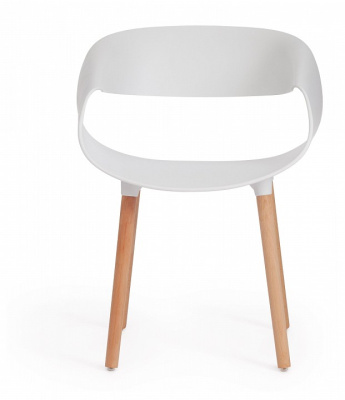 Стул  QXX  (mod. C1058) пластик/дерево, 54 х 56 х 78 см, белый 018 /натуральный  (поставляется по 4 шт) фото Стул  QXX  (mod. C1058) пластик/дерево, 54 х 56 х 78 см, белый 018 /натуральный  (поставляется по 4 шт). Фото №2