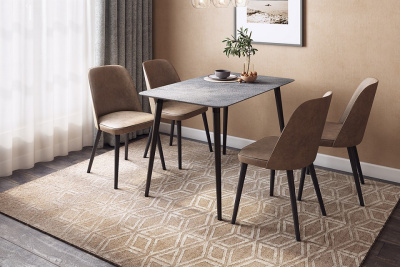 Олимп 1 Стол (обеденный) камень темный/венге. Фото №2