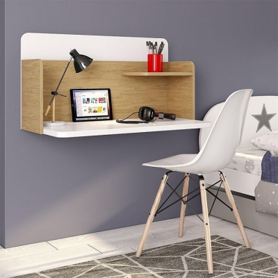 Стол навесной Polini kids Mirum, белый. Фото