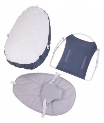 Шезлонг детский Polini kids, серый. Фото