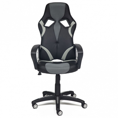 Компьютерное кресло Runner,  кож.зам/ткань, черный/серый, 36-6/tw12/tw-22. Фото №2