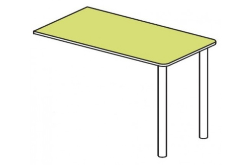 Стол приставной к стеллажу Силуэт. Фото №1
