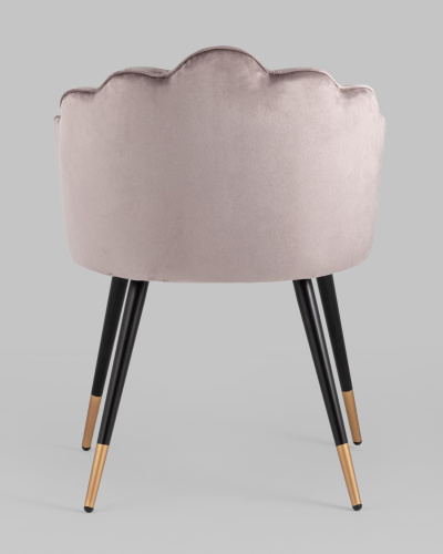Стул Камилла велюр пепельно-розовый. Фото №6