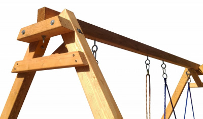 Качели детские Р911-18, коричневый. Фото