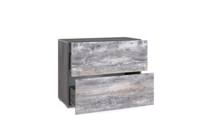 Тумба Urban НМ 011.87-01, Бетон Пайн темный, Ясень Анкор темный. Фото