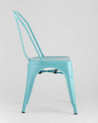 Стул TOLIX голубой матовый. Фото №5